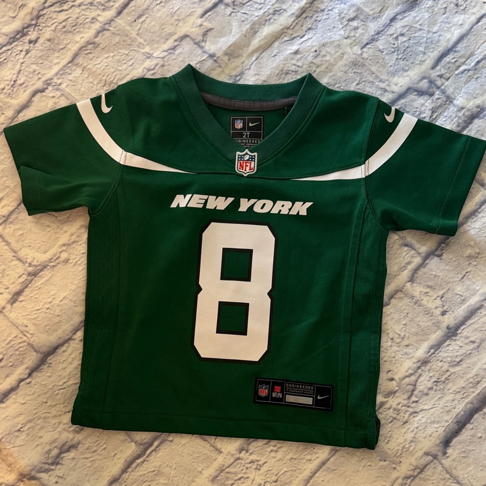 NFL New York Jets Aaron Rodgers #8 Toddler Kids Jersey Size 2T